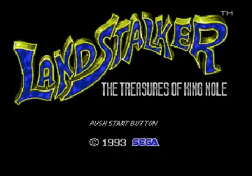 Landstalker - The Treasures of King Nole (Europe) screen shot title